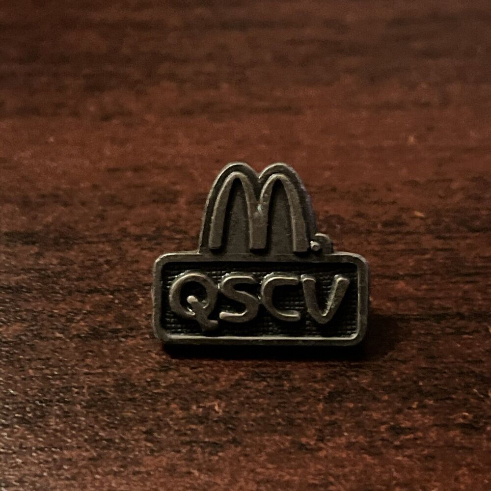 McDonald's QSCV Employee Lapel Hat Pin